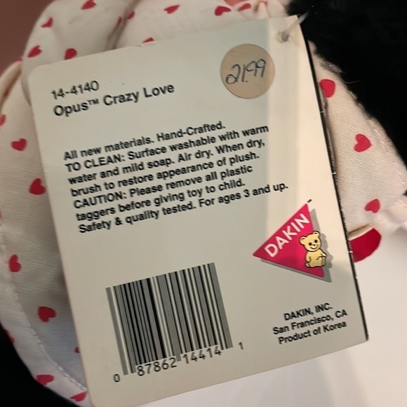 Opus from Bloom County vintage 1985 Crazy Love Phase Dakin Inc. Penguin Plush - Picture 13 of 17